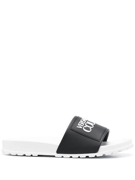 black and white versace slides modesens|VERSACE Slides for Women .